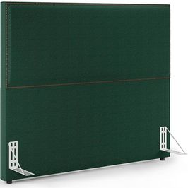 Cabeceira Box Casal King Com Tachas 195 cm Vicenza L02 Bouclê Verde - Lyam Decor