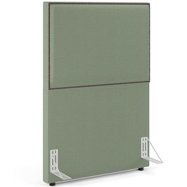 Cabeceira Cama Box Solteiro Com Tachas 100 cm Vicenza L02 Bouclê Oliva - Lyam Decor