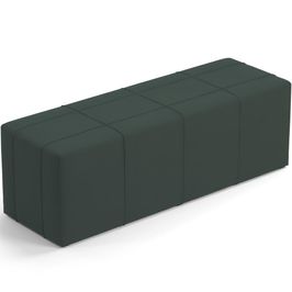 Puff Decorativo Living Sala de Estar 140 cm Roma W01 Suede Verde Musgo - Lyam