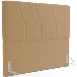 Cabeceira Cama Box Casal King 195 cm Aurora W01 Bouclê Mostarda - Lyam Decor