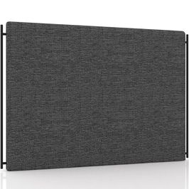 Cabeceira Cama Box King 195cm Estofada Goya P05 Linho Cinza Escuro - Lyam Decor