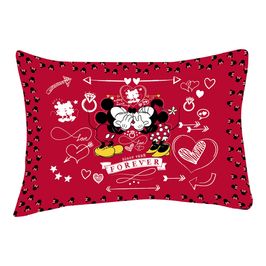 Fronha Portallar Malha Disney Estampa Localizada Jadore Red 48cmx68cm Vermelho