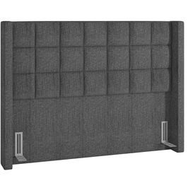 Cabeceira Cama Box Casal 140 cm P05 Paris Linho Cinza Escuro - Lyam Decor