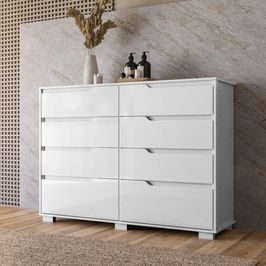 Cômoda Moval Georgia 8 Gavetas | Branco (S/V)