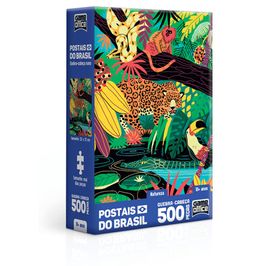 Quebra Cabeça 500 Nano Peças Postais Do Brasil Natureza Toyster 002689