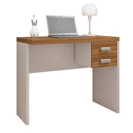 Mesa De Computador com Gaveteiro Escritório Studio 0.9 Caemmun Lamina mel/cacao bp