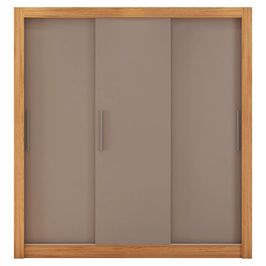 Guarda Roupa 3 Portas 4 Gavetas Santiago Caemmun Lamina mel/off/cacao