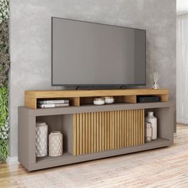 Rack Bancada para Tv até 70 Polegadas Aegon Caemmun Fendi/havana