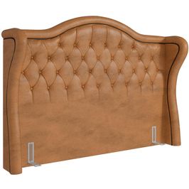 Cabeceira Cama Box Casal 160 cm P05 Lisboa Couríssimo Whisky - Lyam Decor