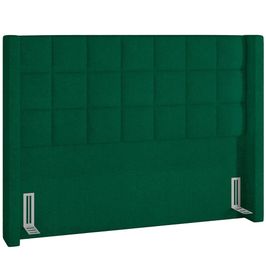 Cabeceira Cama Box Casal 140 cm P05 Paris Bouclê Verde - Lyam Decor