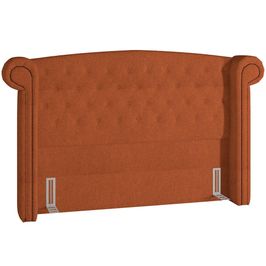 Cabeceira Cama Box Casal 140 cm P05 Sofia Bouclê Terracota - Lyam Decor