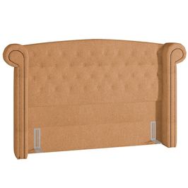Cabeceira Cama Box Casal 160 cm P05 Sofia Bouclê Mostarda - Lyam Decor