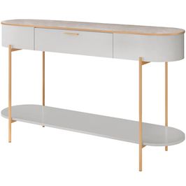 Aparador Para Sala De Estar Orgânico Industrial Beca D05 Bali Quartzo - Lyam Decor