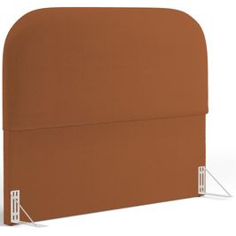 Cabeceira Cama Box Casal 140cm Orgânica Lanna W01 Bouclê Terracota - Lyam Decor