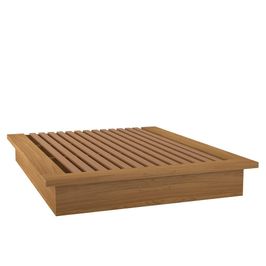 Cama Casal Queen em Madeira 100% MDF TW22 Freijó - Dalla Costa