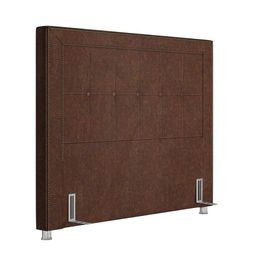 Cabeceira Cama Box Casal 140cm Paolla P02 Sintético Camel - Mpozenato