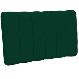 Cabeceira Cama Box Painel Solteiro 100 cm Dubai W01 Suede Verde Musgo - Lyam Decor