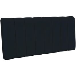 Cabeceira Cama Box Painel Casal Queen 160 cm Dubai W01 Suede Preto - Lyam Decor