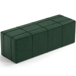 Puff Decorativo Living Sala de Estar 195 cm Roma W01 Couríssimo Verde - Lyam