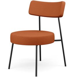 Poltrona Decorativa Para Sala De Estar Base Fixa Londres L02 Tecido Terracota - Lyam