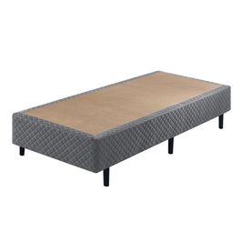 Base Box Ecoflex Casal 0,96X2,03X0,40 | Cinza (S/V)