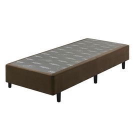 Base Box Solteiro Ecoflex Veludine 79X198X0,37 | Marrom (S/V)