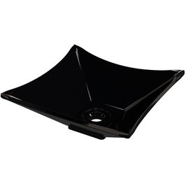 Cuba de Apoio Para Banheiro Quadrada C01 Lux Preto - Lyam Decor