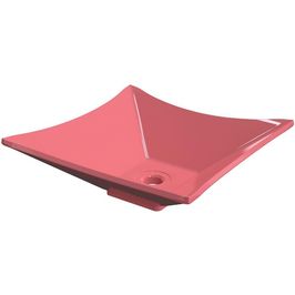 Cuba de Apoio Para Banheiro Quadrada C01 Lux L34 Rosa - Lyam Decor