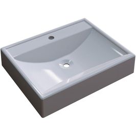 Cuba de Apoio Retangular C01 Para Banheiro RT49 Cinza - Lyam Decor