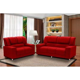 Conjunto De Sofá Paraná Sandero 3 e 2 Lugares | Vermelho (S/V)