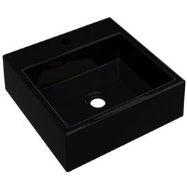 Cuba De Apoio Para Banheiro Quadrada Q355 35x35cm C01 Preto - Lyam Decor