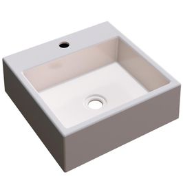 Cuba De Apoio Para Banheiro Quadrada Q355 35x35cm C01 Bege - Lyam Decor