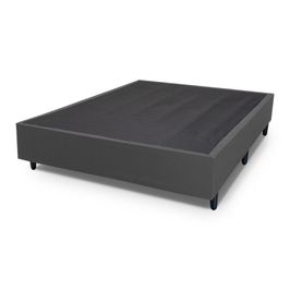 Base Box Casal Prince Sued 1,38X1,87X0,32 | Cinza (S/V)