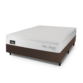 Cama Box Casal Hellen Orto Konfort Espuma D33 Pillow Top 138x188x57cm