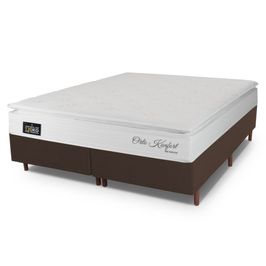 Cama Box Queen Hellen Orto Konfort Espuma D33 Pillow Top 158x198x57cm