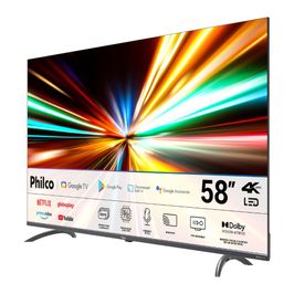 TV 58" Philco Smart 4k UHD Google TV Android P58KGA | Cinza (Bivolt)