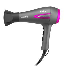 Secador Philco IONS Tourmaline PSA3300 2100W | Cinza/Rosa (127 V)
