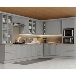 Cozinha Modulada 11 peças 20 portas 7 gavetas S/ Tampo Americana Henn