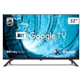 Smart TV Philips 32" HD Google TV Comando de Voz HDR HDMI Bluetooth | Preto (Bivolt)