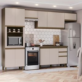 Cozinha Modulada 5 Peças 12 Portas 2 Gavetas Sem Tampo Connect Henn