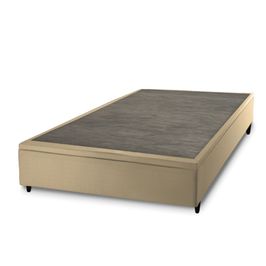 Base Box Baú Casal Prince Sued 1,38x1,87x0,41 | Bege (S/V)