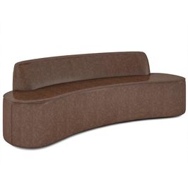 Sofá 3 Lugares para Sala de Estar Living 180cm Koane D06 Facto Conhaque - Mpozenato