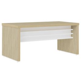 Mesa para Escritório 158cm Tamburato Corp A06 Carvalho/Branco - Mpozenato