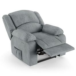 Poltrona do Papai Reclinável Pietra Power Touch FH9 Linho Cinza - Mpozenato