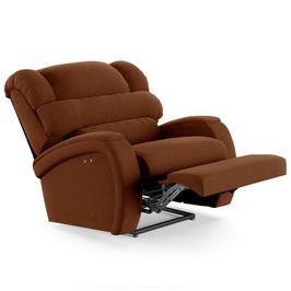 Poltrona do Papai Reclinável Kalie Power Touch Massagem FH9 Veludo Terracota - Mpozenato