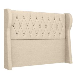 Cabeceira Casal Queen Cama Box 160cm Malva I02 Linho Bege - Mpozenato
