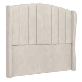 Cabeceira Casal Cama Box 140cm Glenda I02 Veludo Bege - Mpozenato