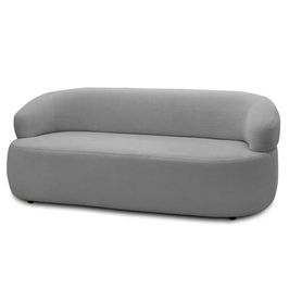 Sofá 3 Lugares Living Orgânico Sala de Estar 170cm Conka F05 Bouclê Marrom - Mpozenato