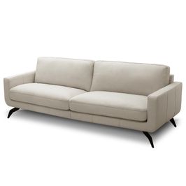 Sofá 2 Lugares Para Sala Living 180cm Vults L08 Couro Off    - Mpozenato
