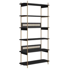Estante Industrial Pés de Metal Arlo A10 Nero/Dourado - Mpozenato